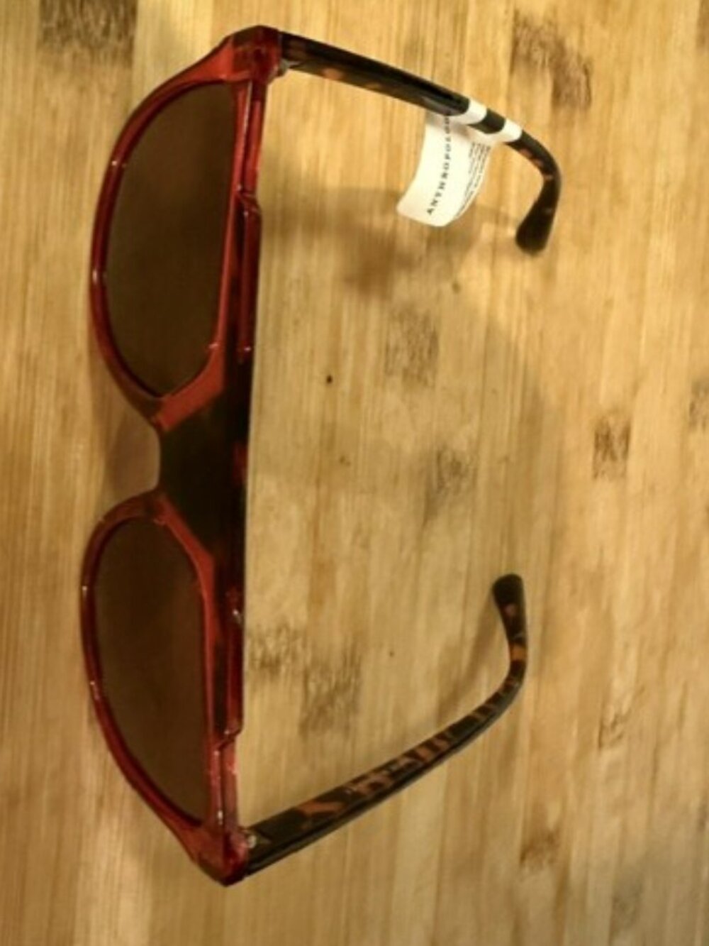 I-SEA Flat Top Red Aviator Sunglasses - Picture 3 of 16